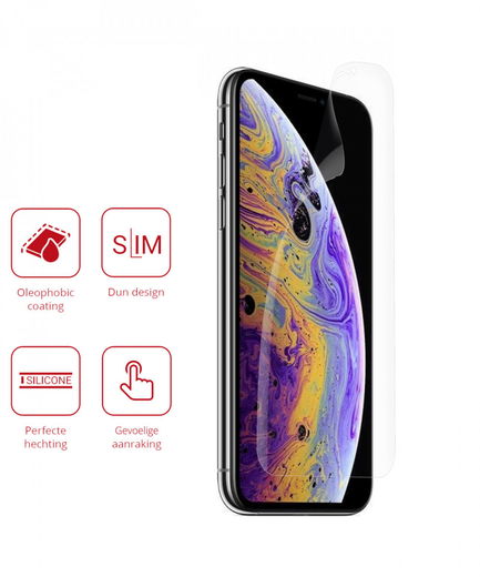 Rosso Apple iPhone X / XS Ultra Clear Screen Protector Duo Pack afbeelding 2