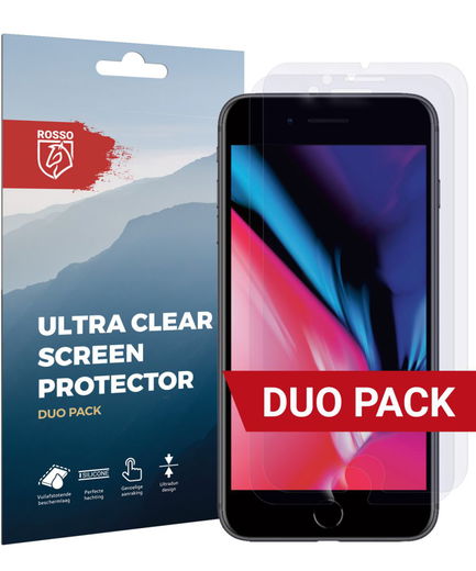 Rosso Apple iPhone 6(s) / 7 / 8  Ultra Clear Screen Protector Duo Pack afbeelding 1
