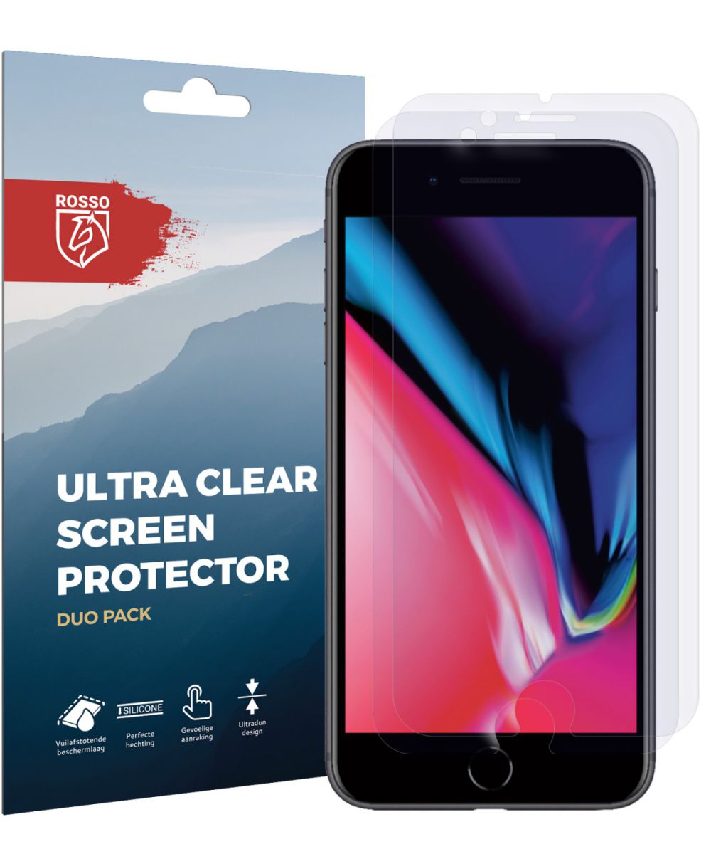 Rosso Apple iPhone 6(s) / 7 / 8  Ultra Clear Screen Protector Duo Pack afbeelding 11