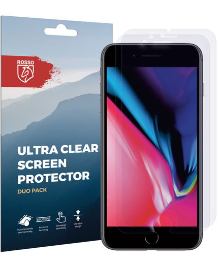Rosso Apple iPhone 6(s) / 7 / 8  Ultra Clear Screen Protector Duo Pack afbeelding 11
