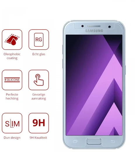 Rosso Samsung Galaxy A5 2017 9H Tempered Glass Screen Protector afbeelding 2