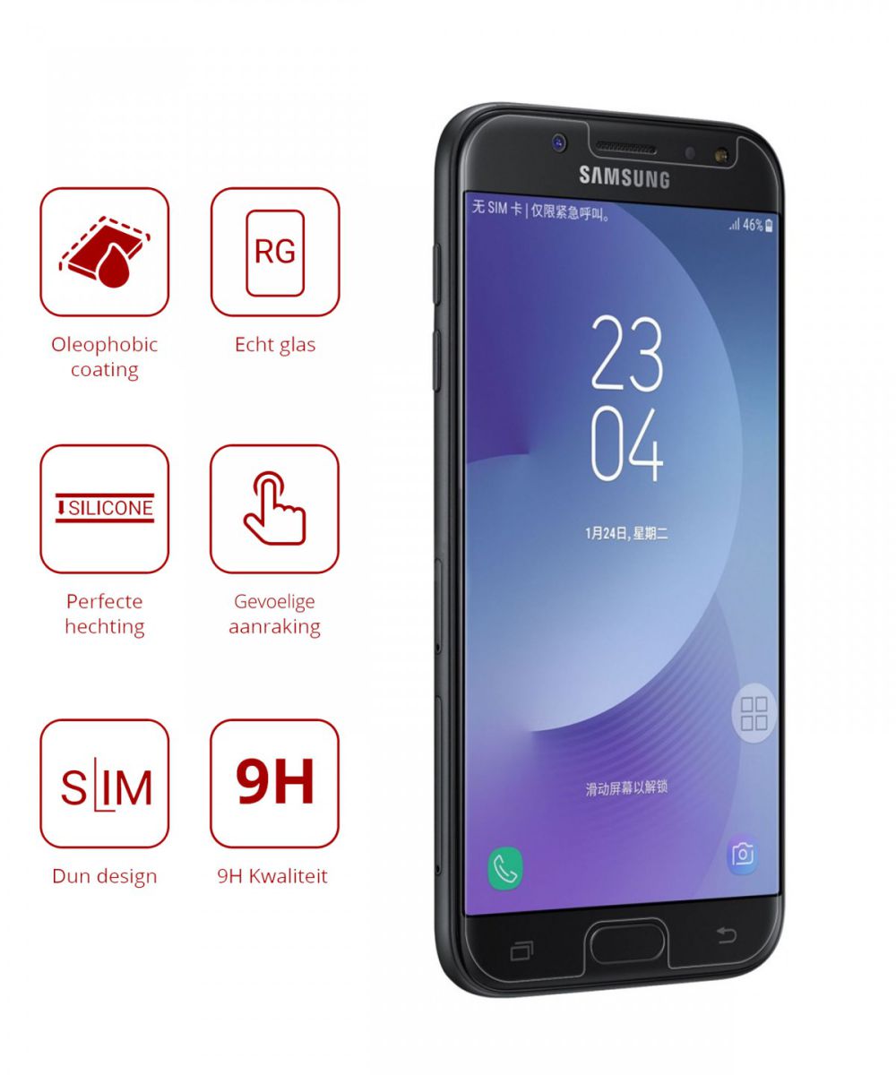 Rosso Samsung Galaxy J5 2017 9H Tempered Glass Screen Protector afbeelding 2