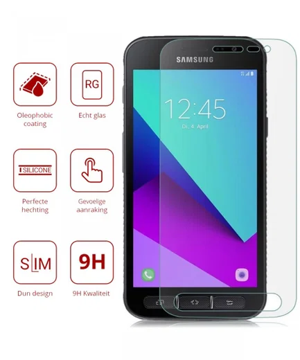 Rosso Samsung Galaxy Xcover 4(s) 9H Tempered Glass Screen Protector afbeelding 2