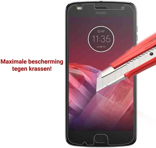 Rosso Motorola Moto Z2 Play 9H Tempered Glass Screen Protector afbeelding 3