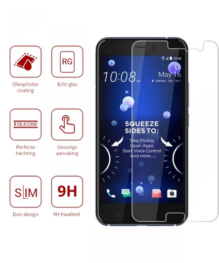 Rosso HTC U11 9H Tempered Glass Screen Protector afbeelding 2