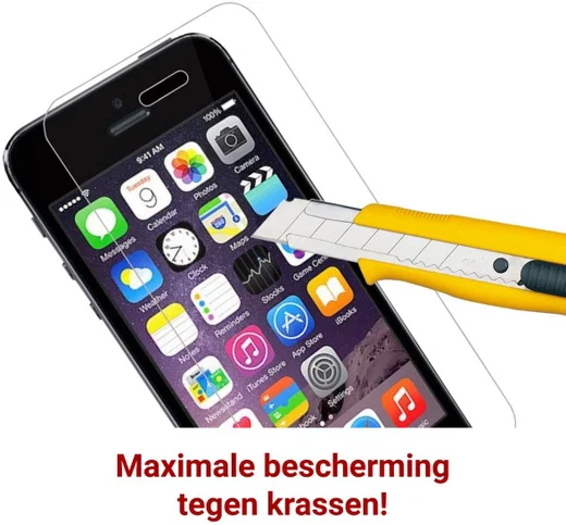 Rosso Apple iPhone 5C / 5S / 5 / SE 9H Tempered Glass Screen Protector afbeelding 3