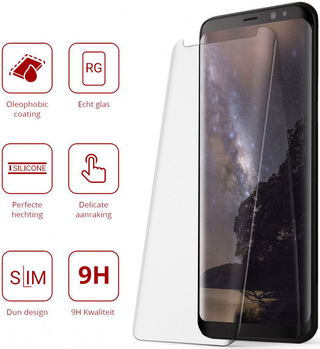 Rosso Samsung Galaxy S8 Plus Tempered Glass Screen Protector afbeelding 2