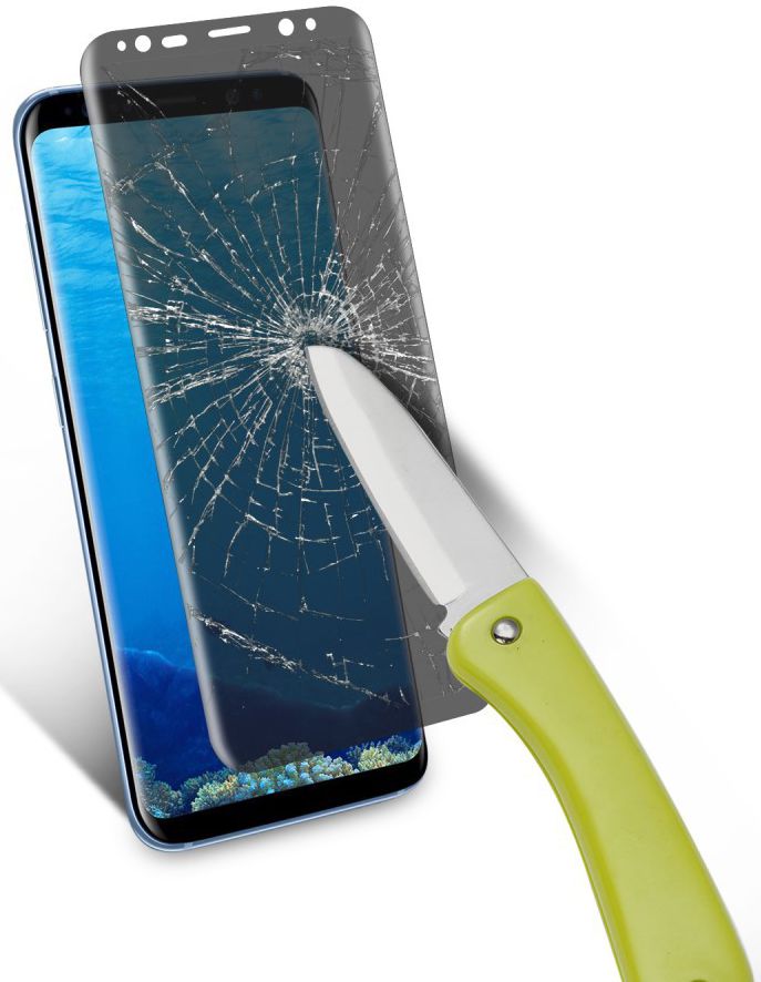 Samsung Galaxy S8 Plus Privacy Tempered Glass Transparant afbeelding 6