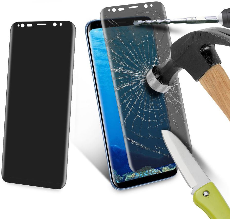 Samsung Galaxy S8 Plus Privacy Tempered Glass Transparant afbeelding 4