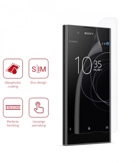Rosso Sony Xperia XA1 Plus Ultra Clear Screen Protector Duo Pack afbeelding 2