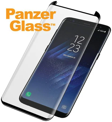 PanzerGlass Samsung Galaxy S8 Case Friendly Screenprotector Zwart afbeelding 2