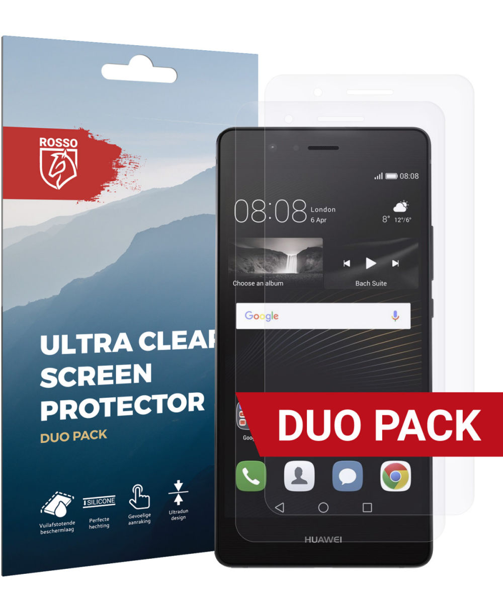 Rosso Huawei P9 Lite Ultra Clear Screen Protector Duo Pack afbeelding 1