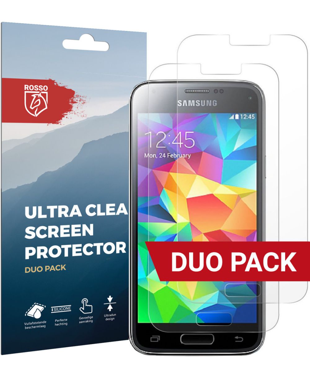 Rosso Samsung Galaxy S5 Mini Ultra Clear Screen Protector Duo Pack afbeelding 1