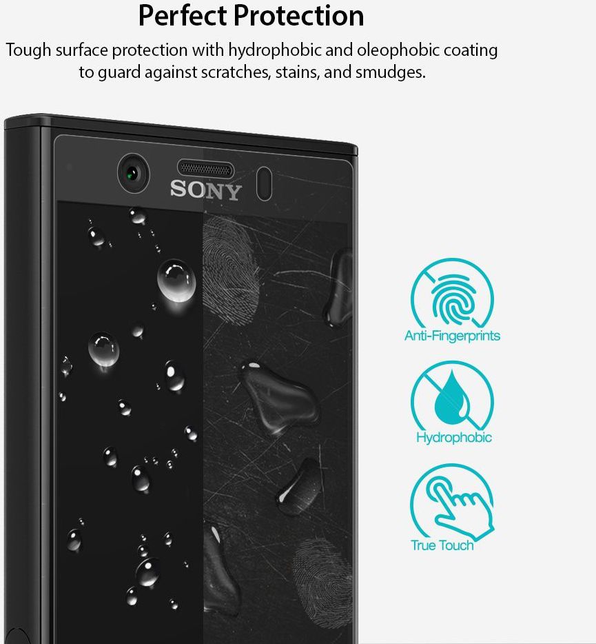 Ringke ID Full Cover Screen Protector Sony Xperia XZ1 Compact [2-Pack] afbeelding 6