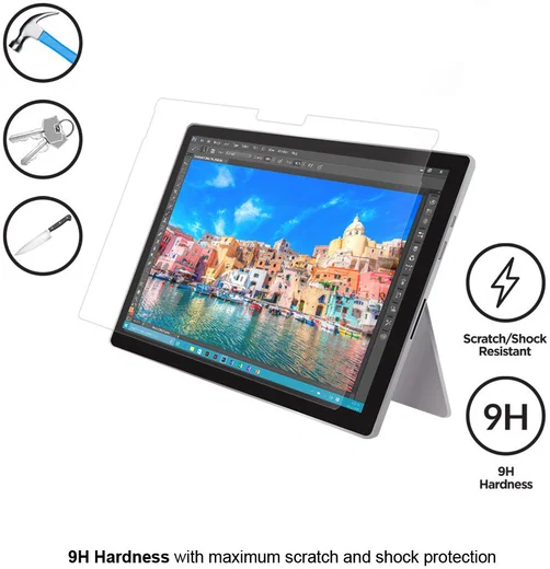 Eiger Microsoft Surface Pro 4 Tempered Glass Case Friendly Plat afbeelding 2