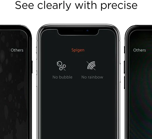 Spigen Apple iPhone X / XS tempered glas screenprotector afbeelding 2