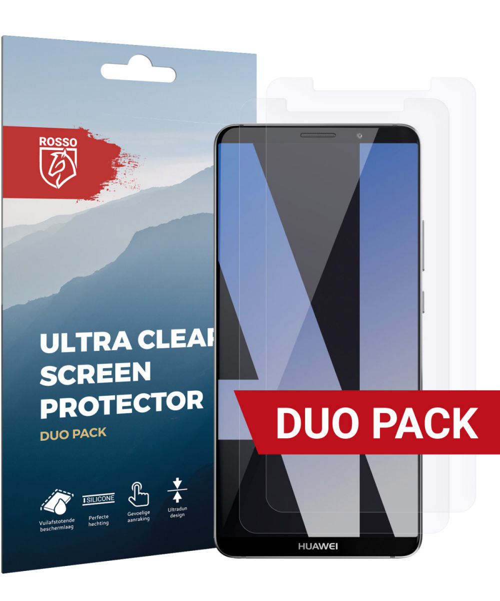 Rosso Huawei Mate 10 Pro Ultra Clear Screen Protector Duo Pack afbeelding 1