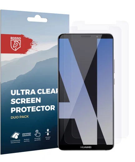 Rosso Huawei Mate 10 Pro Ultra Clear Screen Protector Duo Pack afbeelding 9