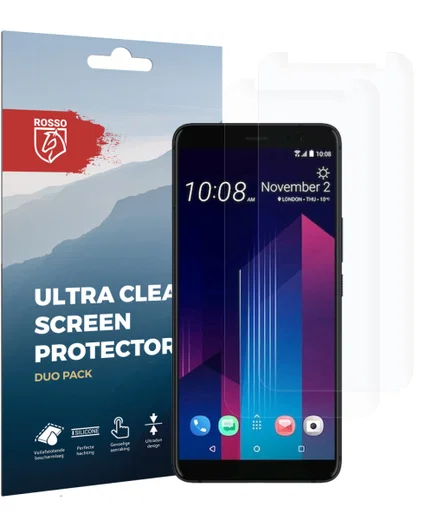 Rosso HTC U11 Plus Ultra Clear Screen Protector Duo Pack afbeelding 9