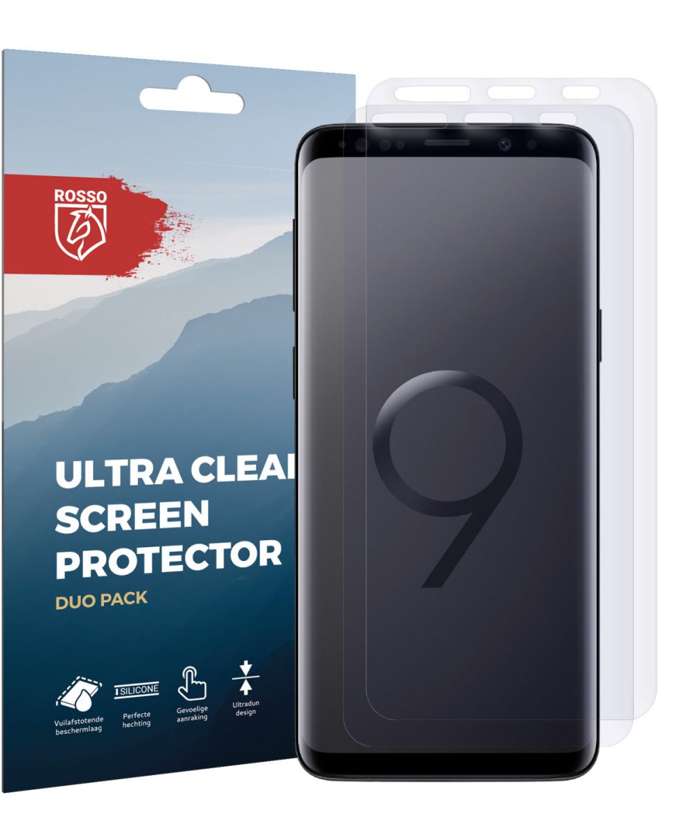 Rosso Samsung Galaxy S9 Ultra Clear Screen Protector Duo Pack afbeelding 10