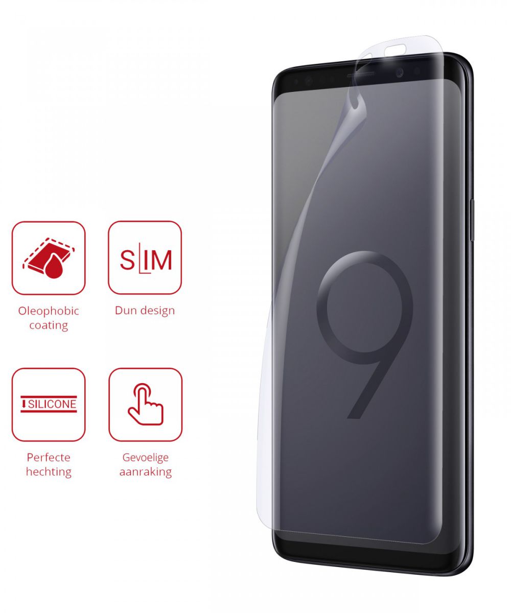 Rosso Samsung Galaxy S9 Ultra Clear Screen Protector Duo Pack afbeelding 2