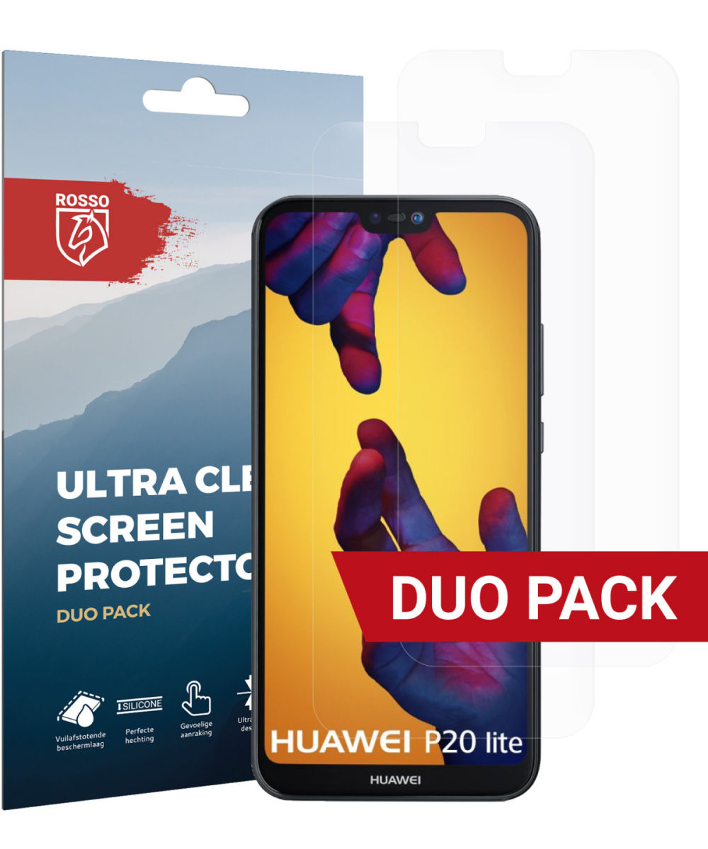 Rosso Huawei P20 Lite Ultra Clear Screen Protector Duo Pack afbeelding 1