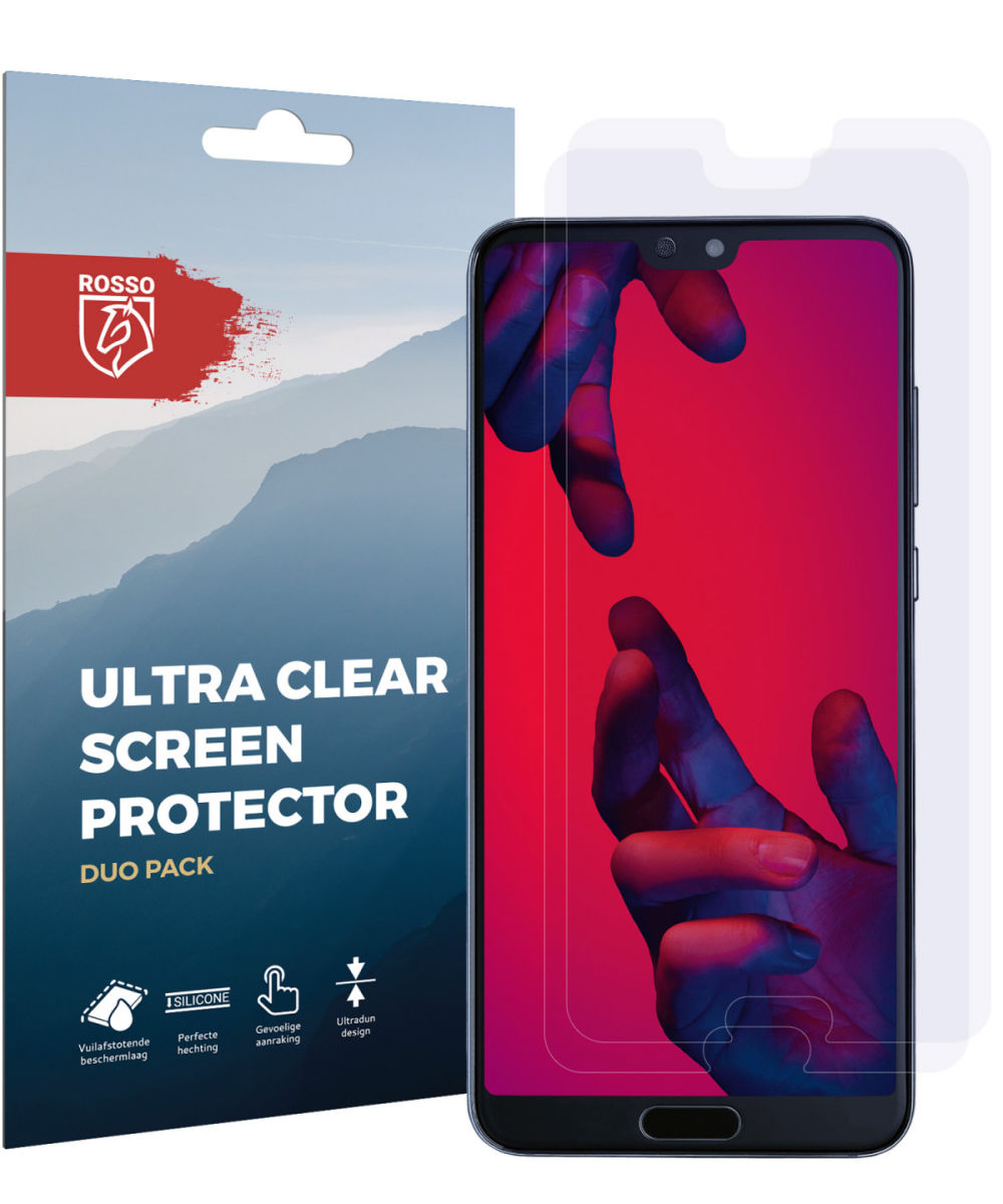 Rosso Huawei P20 Pro Ultra Clear Screen Protector Duo Pack afbeelding 10