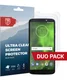 Rosso Motorola Moto G6 Plus Ultra Clear Screen Protector Duo Pack afbeelding 1