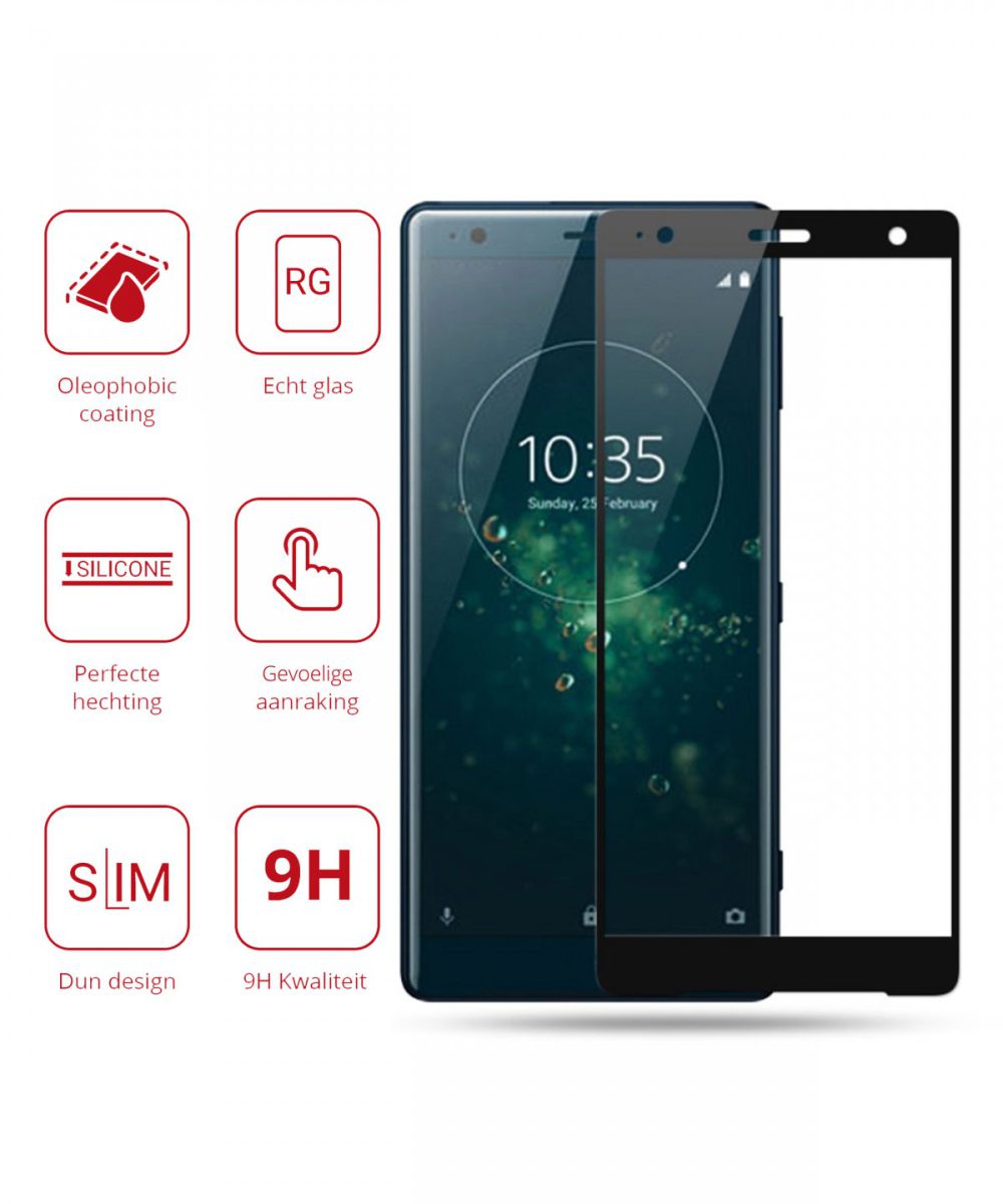 Rosso Sony Xperia XZ2 9H Tempered Glass Screen Protector afbeelding 2