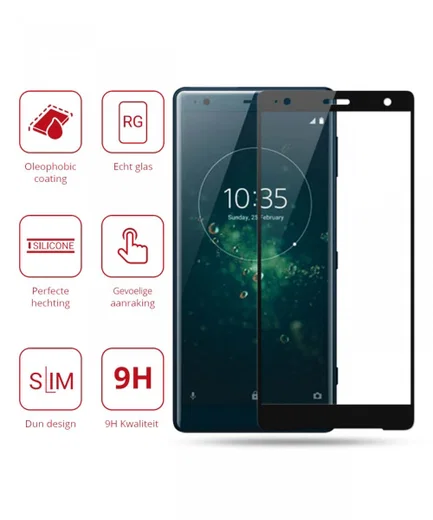 Rosso Sony Xperia XZ2 Compact 9H Tempered Glass Screen Protector afbeelding 2