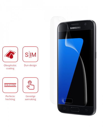 Rosso Samsung Galaxy S7 Ultra Clear Screen Protector Duo Pack afbeelding 2