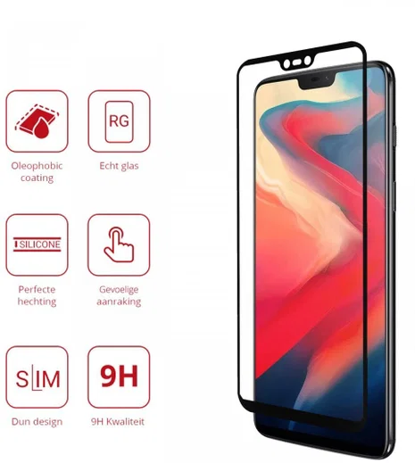 Rosso OnePlus 6 9H Tempered Glass Screen Protector afbeelding 2