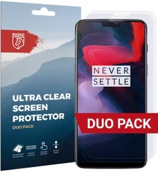 Rosso OnePlus 6 Ultra Clear TPU Screen Protector Duo Pack afbeelding