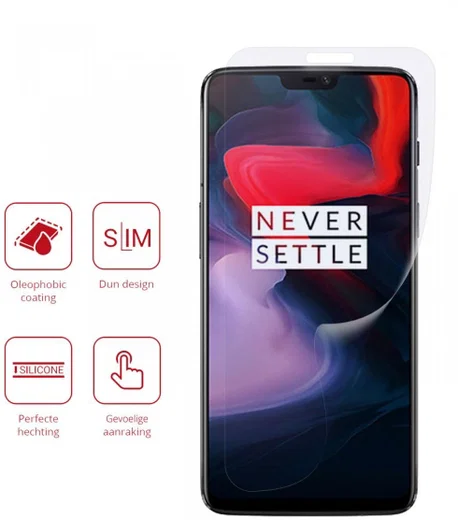 Rosso OnePlus 6 Ultra Clear TPU Screen Protector Duo Pack afbeelding 2