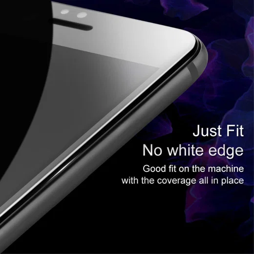 Nokia 7 Plus Volledig Dekkende Tempered Glass Screen Protector Zwart afbeelding 6