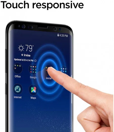 Spigen Samsung Galaxy S8 Tempered Glass Screen Protector afbeelding 3