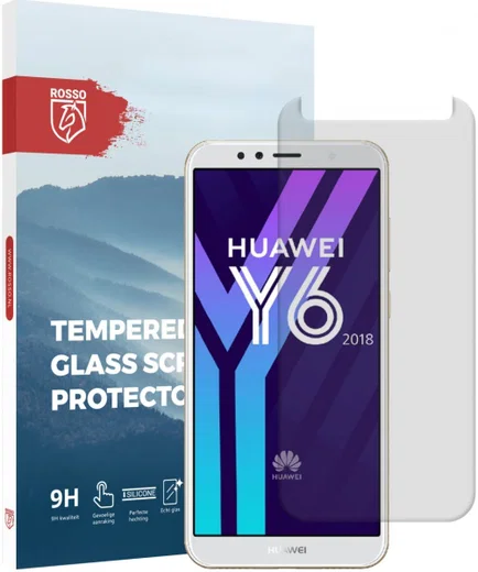 Rosso Huawei Y6 2018 9H Tempered Glass Screen Protector afbeelding 1