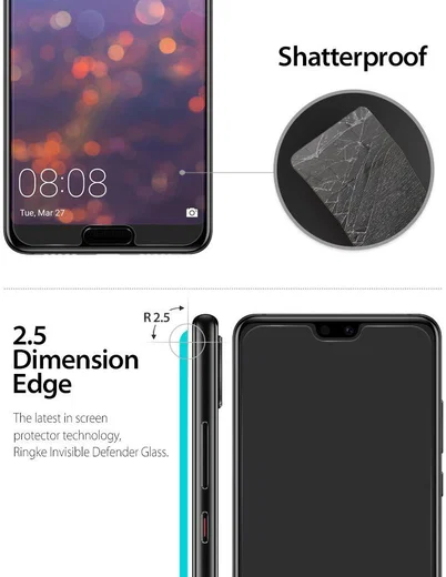 Ringke ID Glass 0.33mm Huawei P20 Pro [3-Pack] afbeelding 7