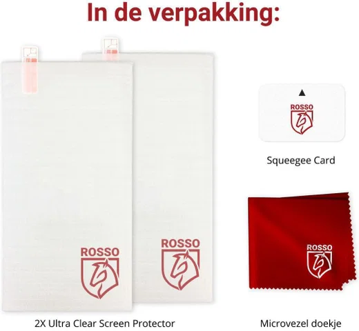 Rosso Alcatel 3c Ultra Clear Screen Protector Duo Pack afbeelding 4