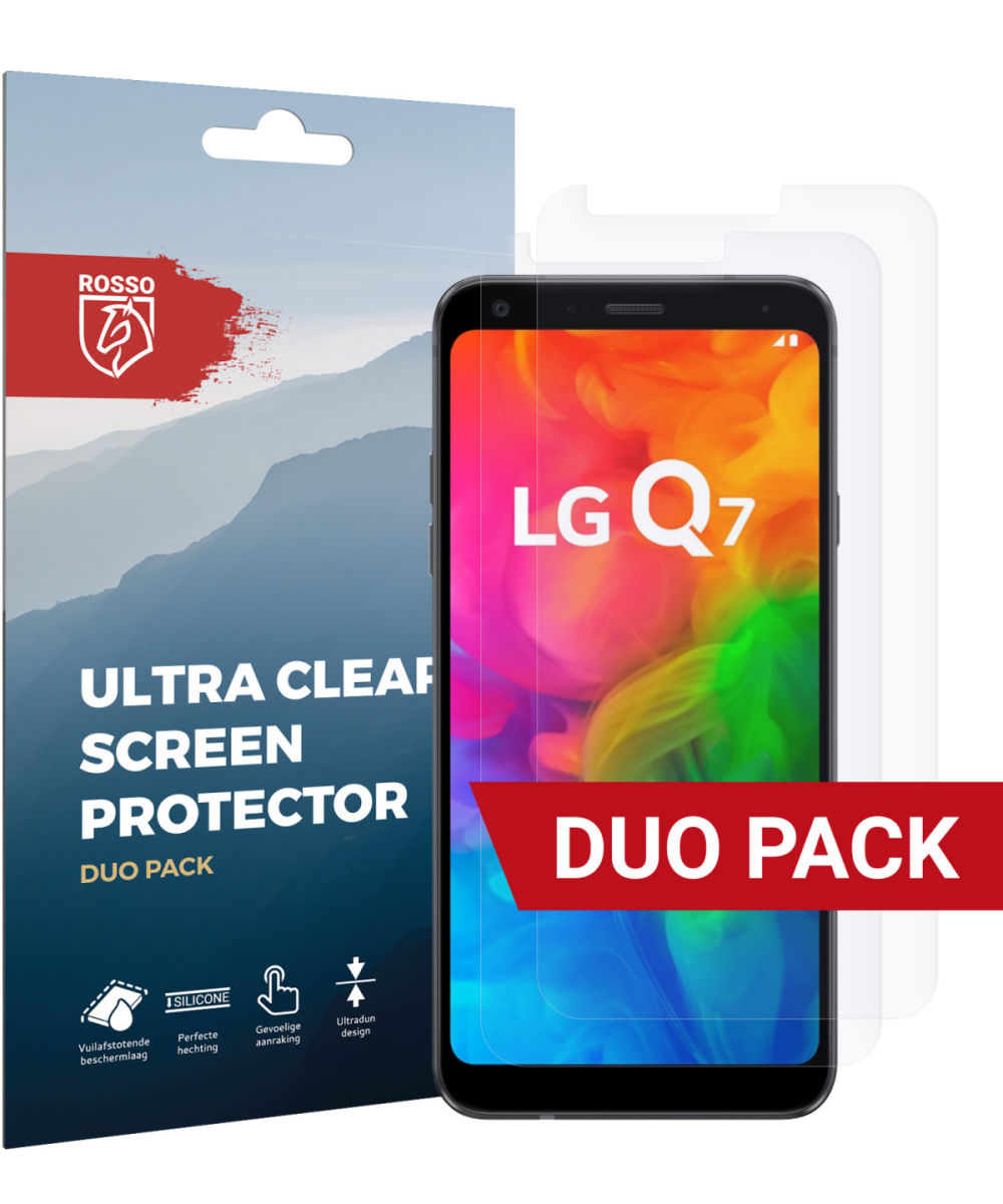 Rosso LG Q7 Ultra Clear Screen Protector Duo Pack afbeelding 1