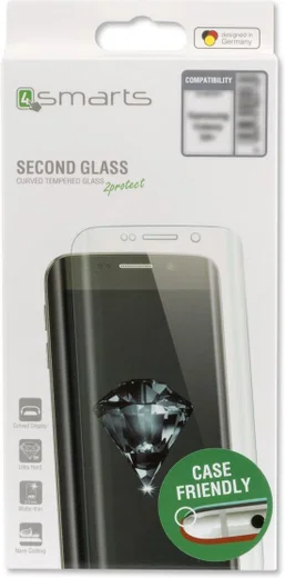 4smarts "Case Friendly" Screen Protector Samsung Galaxy S9 Zwart afbeelding 1