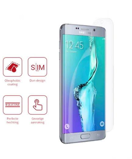 Rosso Samsung Galaxy S6 Edge Plus Ultra Clear Screen Protector Duo Pac afbeelding 2