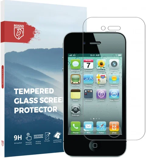 Rosso Apple iPhone 4S 9H Tempered Glass Screen Protector afbeelding 1