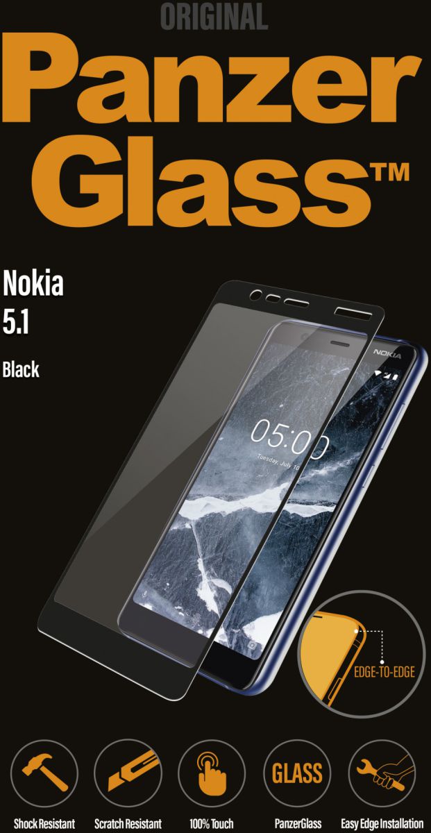 PanzerGlass Nokia 5.1 / Nokia 5 2018 Edge To Edge Screenprotector afbeelding 1