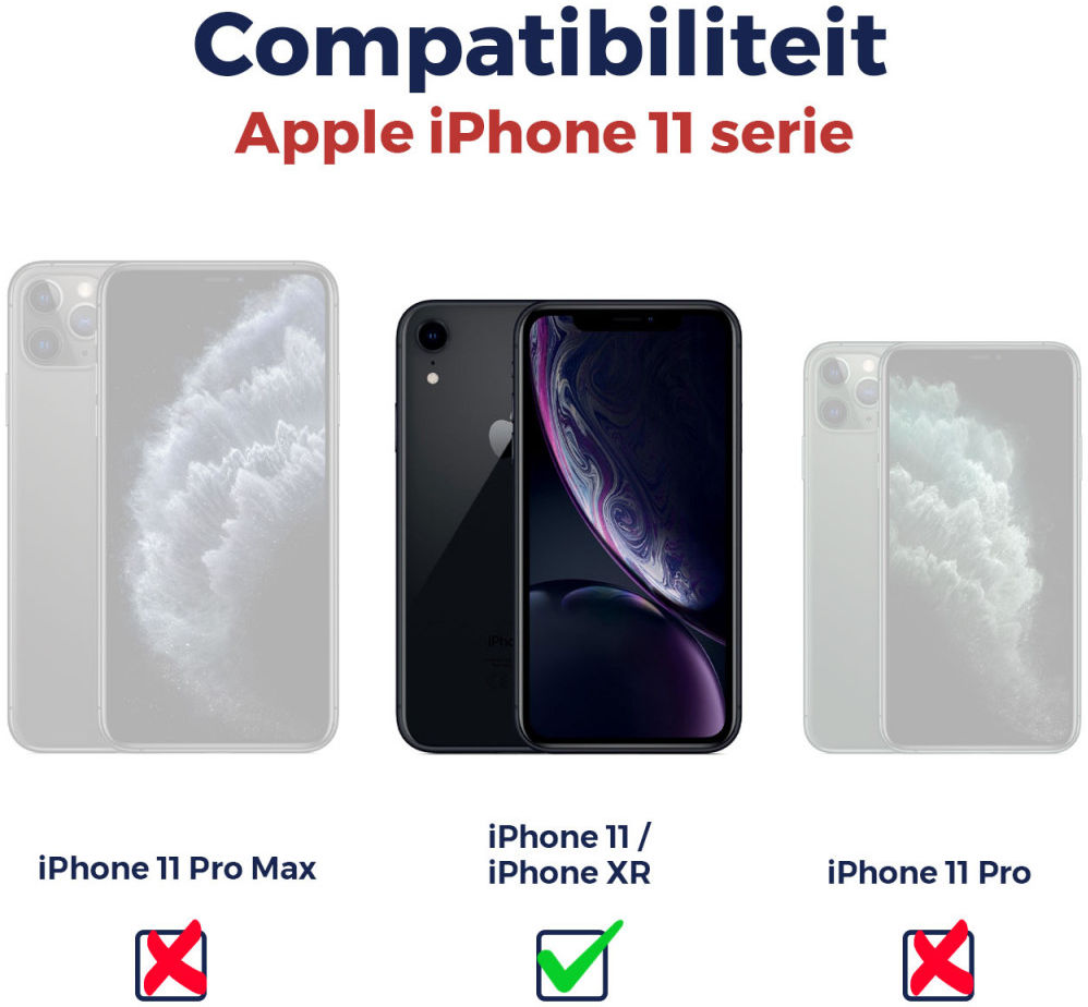 Rosso Apple iPhone XR 9H Tempered Glass Screen Protector afbeelding 7