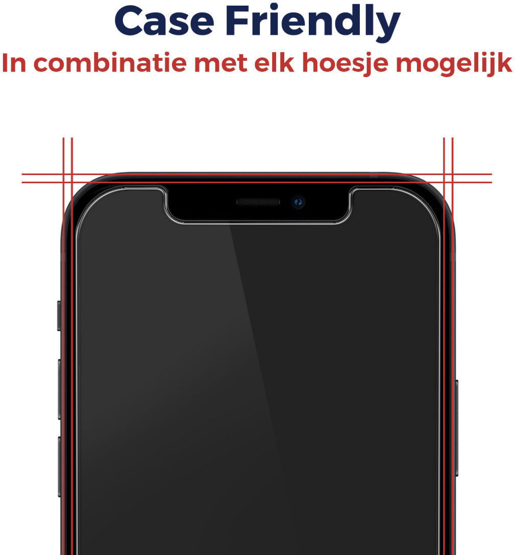 Rosso Apple iPhone XS Max 9H Case Friendly Tempered Glass afbeelding 5