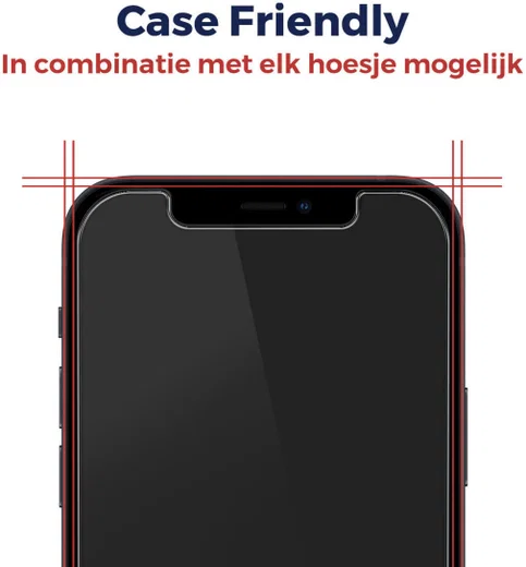 Rosso Apple iPhone XS Max 9H Case Friendly Tempered Glass afbeelding 5