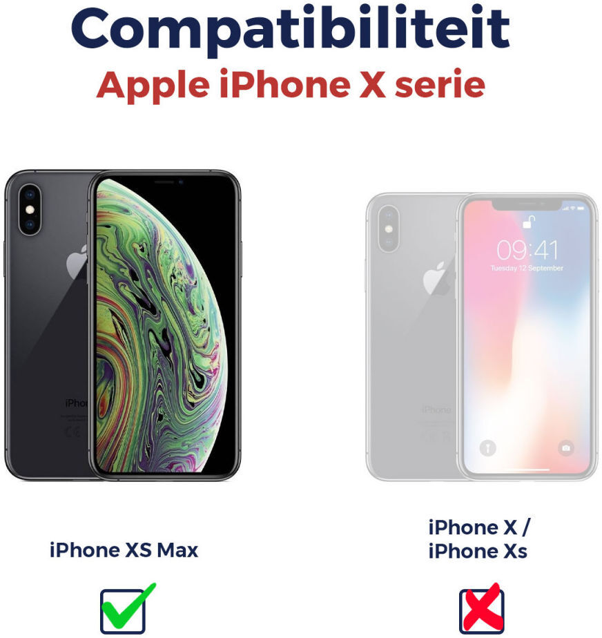 Rosso Apple iPhone XS Max 9H Case Friendly Tempered Glass afbeelding 8