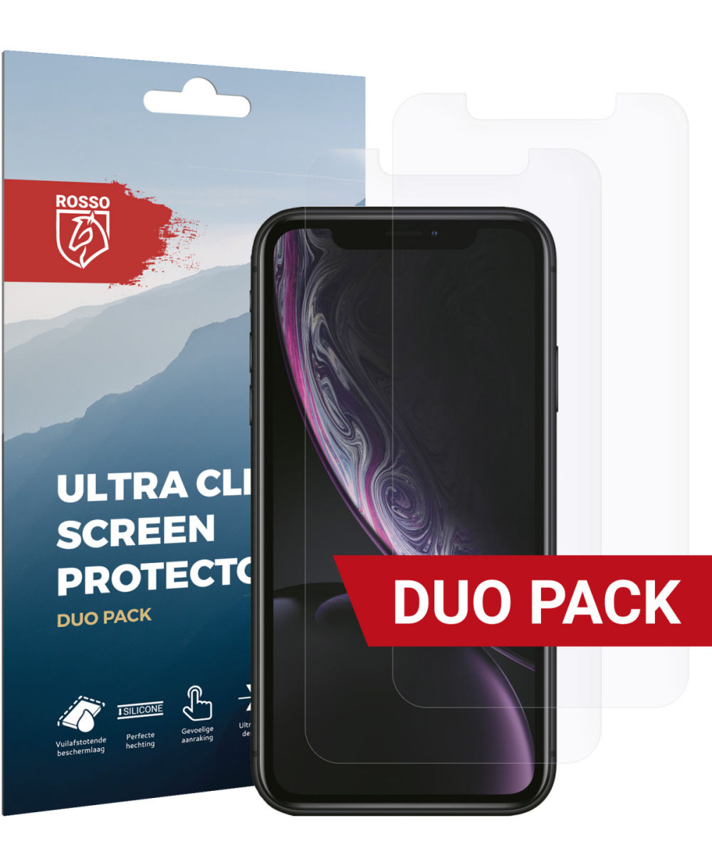 Rosso Apple iPhone XR Ultra Clear Screen Protector Duo Pack afbeelding 1