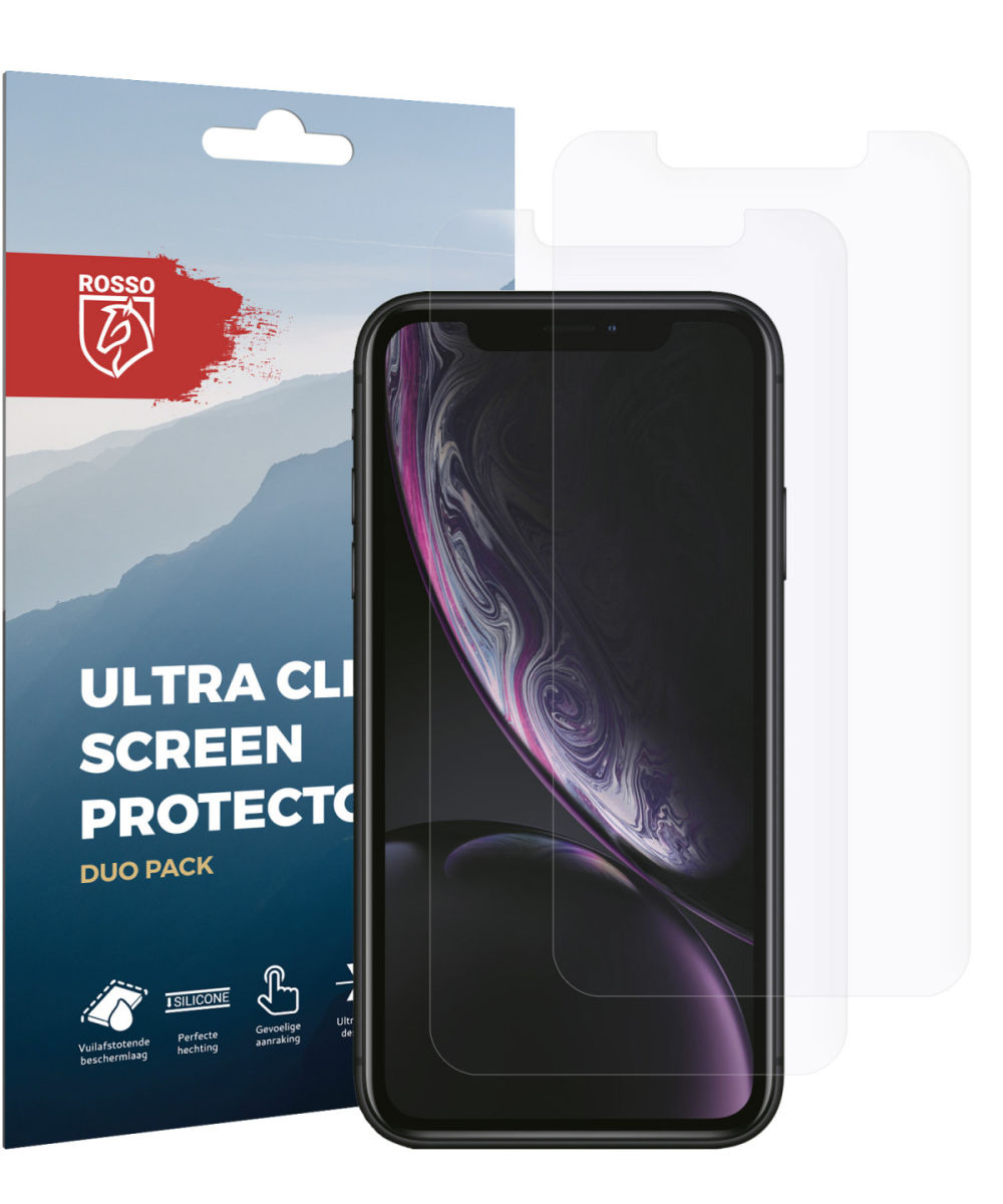 Rosso Apple iPhone XR Ultra Clear Screen Protector Duo Pack afbeelding 11